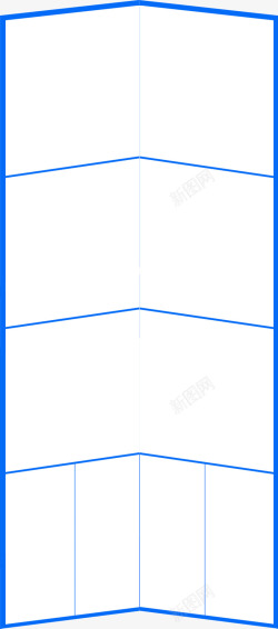 背景框架蓝色线条素材