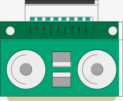 收音机元素矢量图素材