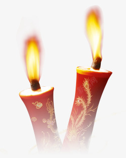 红色的蜡烛素材