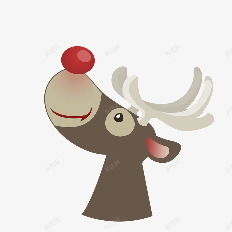 圣诞卡通麋鹿头png免抠素材_新图网 https://ixintu.com 卡通麋鹿头矢量图 圣诞卡通麋鹿头 圣诞麋鹿头免费png下载 手绘麋鹿头