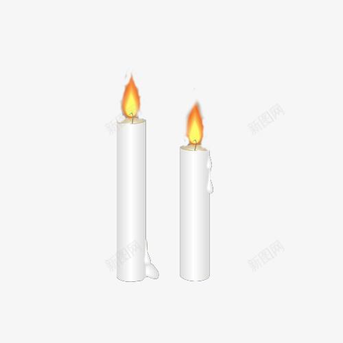 悼念白色蜡烛png免抠素材_新图网 https://ixintu.com 悼念素材 燃烧 纪念 蜡烛