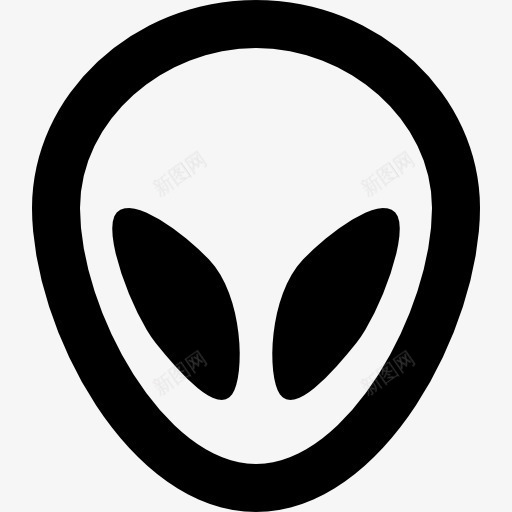 外星人的头图标png_新图网 https://ixintu.com 外星人 头 头像 界面 空间 银河
