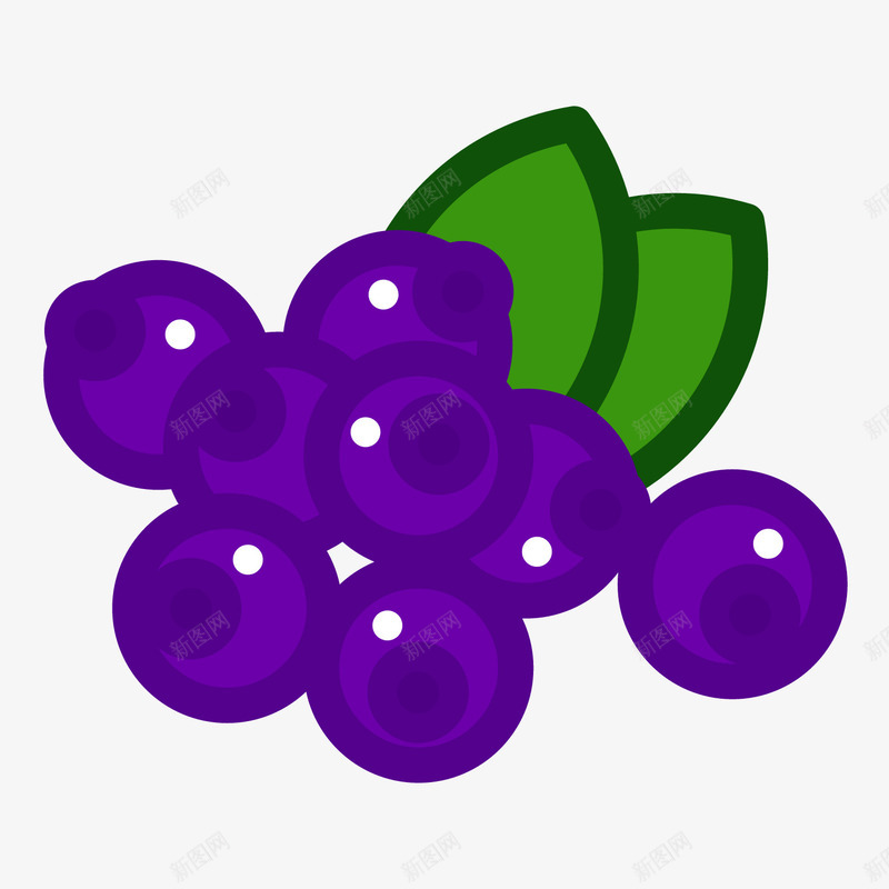 卡通水果维生素营养蓝莓png免抠素材_新图网 https://ixintu.com 卡通 水果 维生素 营养 蓝莓