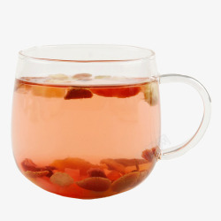 水果花果茶杯子里的花果茶高清图片