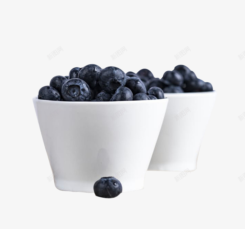 白色碗装蓝莓png免抠素材_新图网 https://ixintu.com 健康 暗紫色 水果 瓷碗 生活 白色 碗 蓝莓