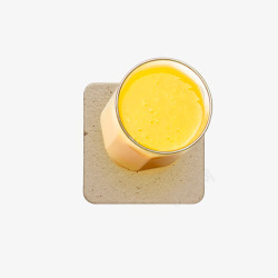 黄色杯垫背景饮料高清图片