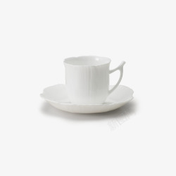 白色碟子和茶杯素材