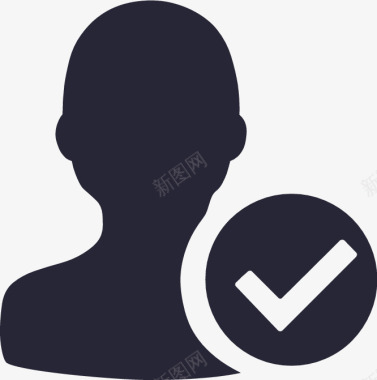 手绘您已关注该用户图标图标