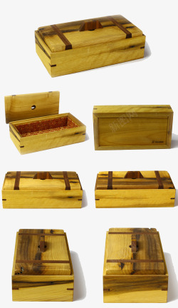 传统榫卯结构实木盒素材