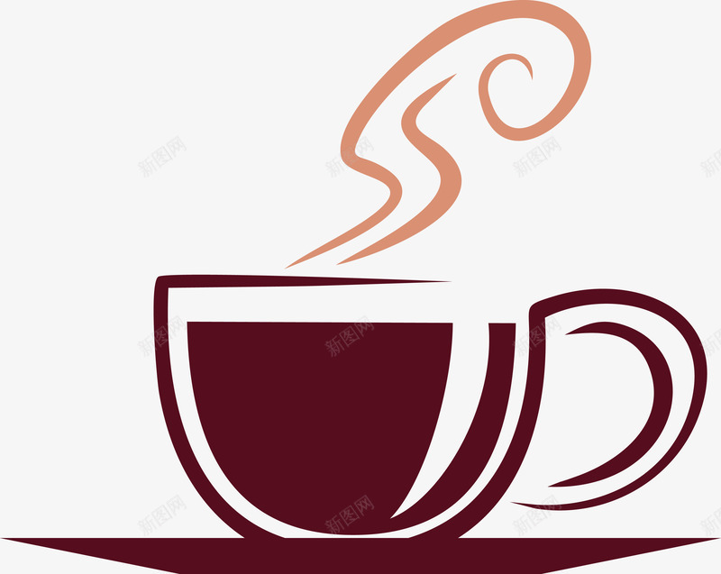 热腾腾的咖啡图png免抠素材_新图网 https://ixintu.com 可爱 咖啡 咖啡杯 咖啡香气 手绘 杯子 饮料 香气