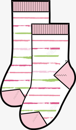 袜子手绘图卡通袜子矢量图高清图片