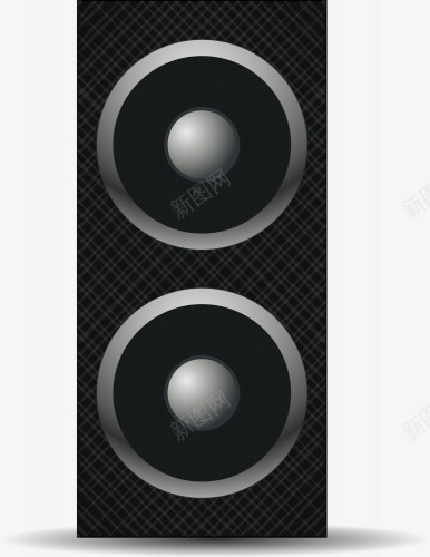 一个黑色的低音音箱png免抠素材_新图网 https://ixintu.com 低音炮 音响 音箱 黑色