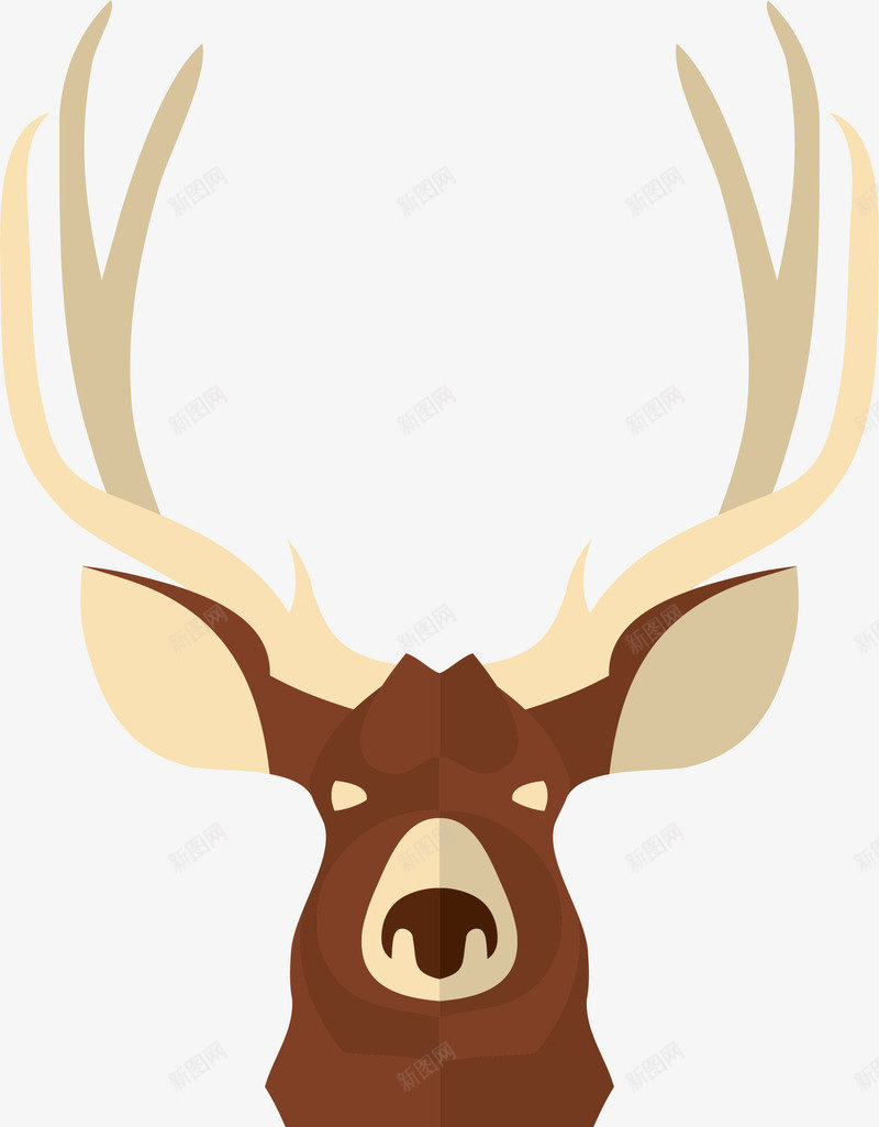咖啡色简约麋鹿png免抠素材_新图网 https://ixintu.com 咖啡色麋鹿 圣诞节 简约麋鹿 节日小鹿 装饰图案 长颈鹿