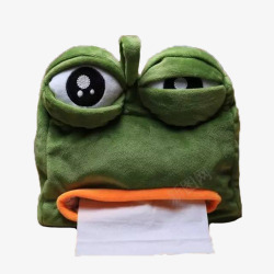 青蛙形象香肠嘴绿青蛙高清图片