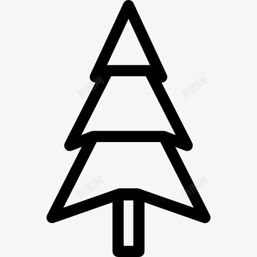 圣诞树图标png_新图网 https://ixintu.com 云杉 圣诞树 松树 自然