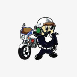 卡通警察素材