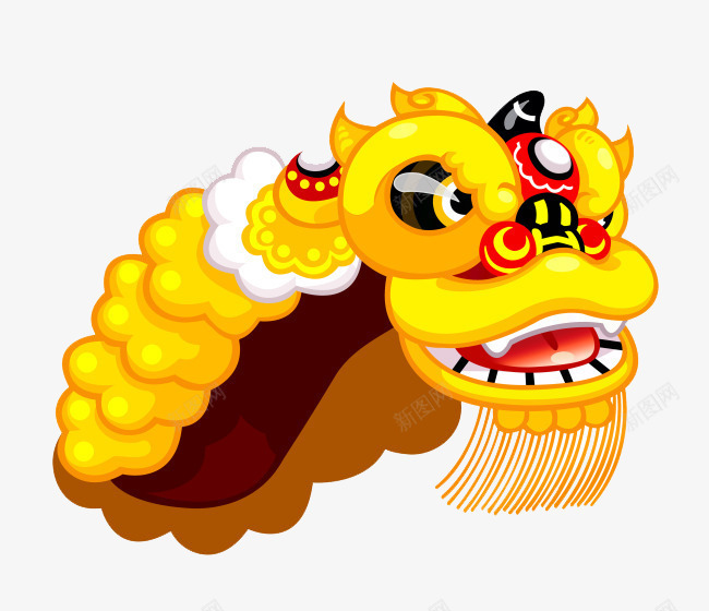 中国节日狮头psd免抠素材_新图网 https://ixintu.com 中国风 狮头 狮子 舞狮子 节日