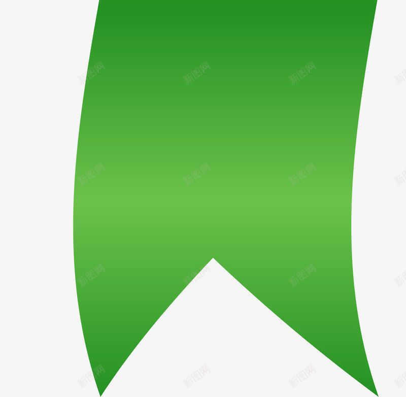 卡通绿色条幅png免抠素材_新图网 https://ixintu.com 免抠PNG 卡通 杆子 条幅 渐变 线条 绿色