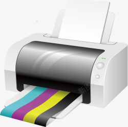 彩色打印机彩色打印机矢量图高清图片