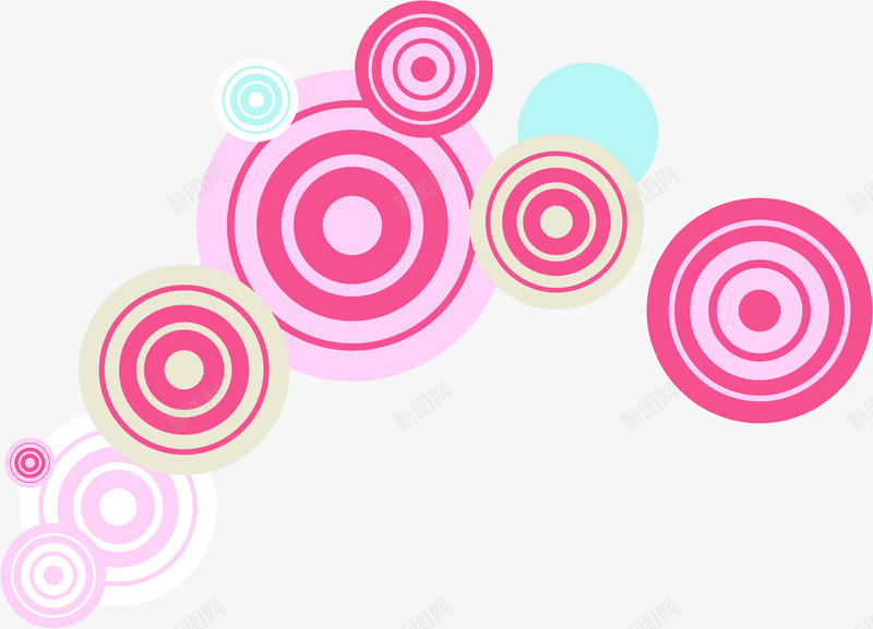 粉色服饰装饰圈圈png免抠素材_新图网 https://ixintu.com 圈圈 服饰 粉色 装饰