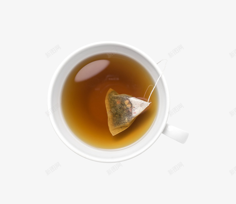 白色杯子里的茶水png免抠素材_新图网 https://ixintu.com 下午茶 喝茶 棕色茶 白色杯子 简单杯子 茶包 茶袋