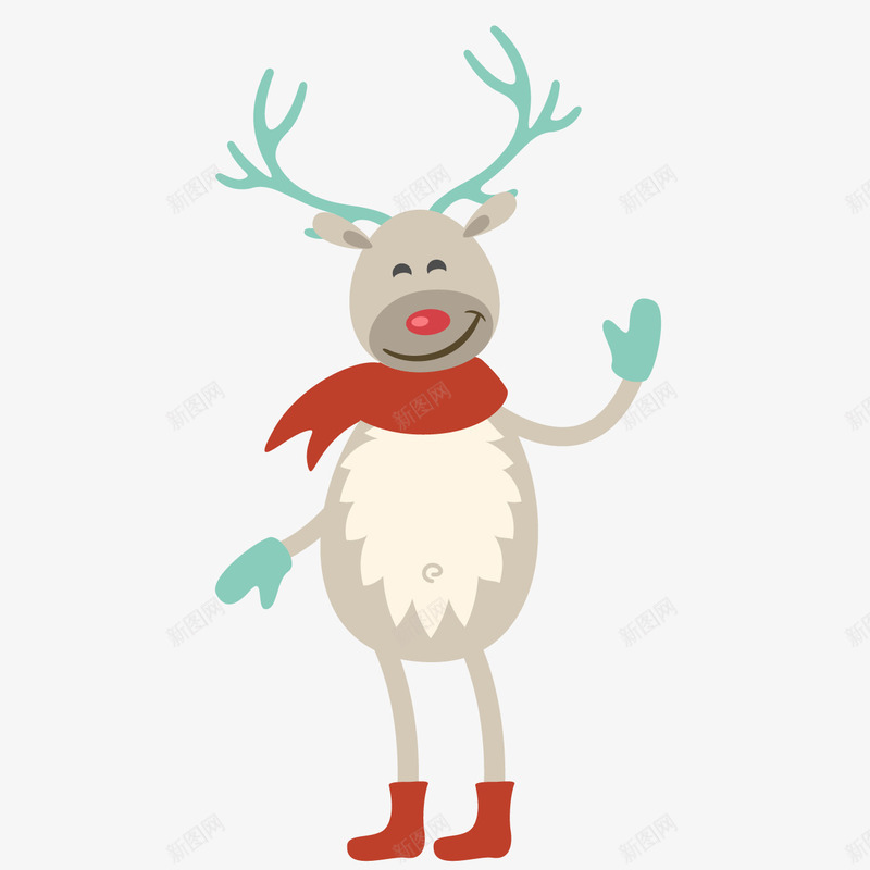 卡通麋鹿png免抠素材_新图网 https://ixintu.com 卡通麋鹿 圣诞麋鹿 手绘麋鹿 麋鹿免费png下载 麋鹿矢量图