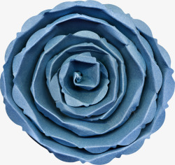 蓝色折叠花朵素材