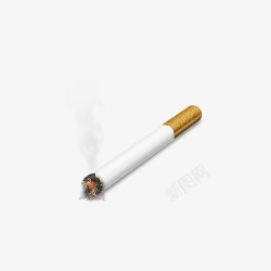 一根燃烧的烟香烟高清图片
