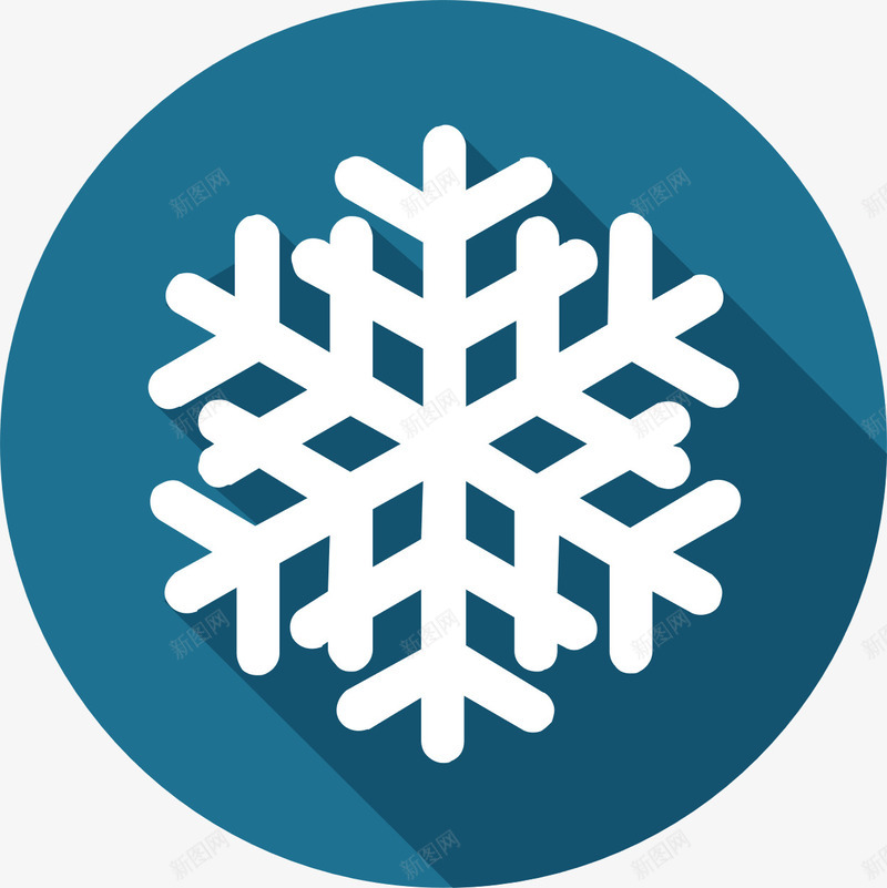 雪天图标带投影png_新图网 https://ixintu.com 图标 圆形 投影 雪天