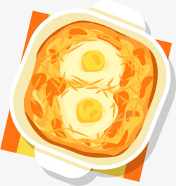 黄色汤汁美味黄色鸡蛋羹高清图片