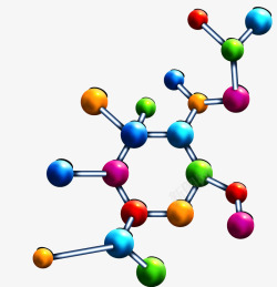 分子结构矢量图素材