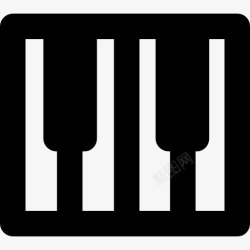 键盘声音钢琴图标高清图片
