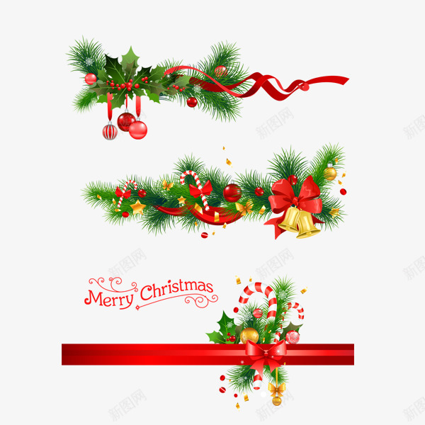 彩色拐杖圣诞元素png免抠素材_新图网 https://ixintu.com 圣诞 字母 彩带 彩色 松树 植物 气球 节日 英文