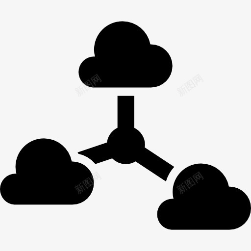 分享云图标png_新图网 https://ixintu.com 云 云存储 云计算 共享 分享 技术 连接器