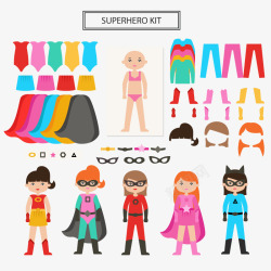 女超人换装素材