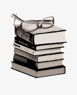 书与眼镜素材