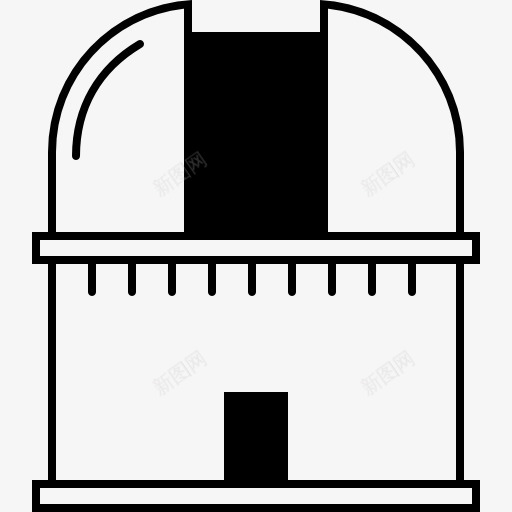 天文台图标png_新图网 https://ixintu.com 天文台 天文学 建筑 望远镜 科学 空间 银河系