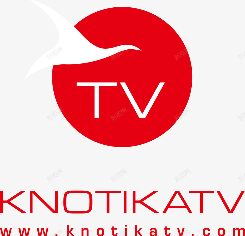 KNOTIKATV电视台标志图标png_新图网 https://ixintu.com 创意标志 标志设计 电视台标志设计