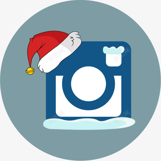 一款分享应用圣诞老人的帽子png免抠素材_新图网 https://ixintu.com Instagram hat santa snow 一款图片分享应用 圣诞老人的帽子 雪