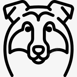 牧羊犬图标图标