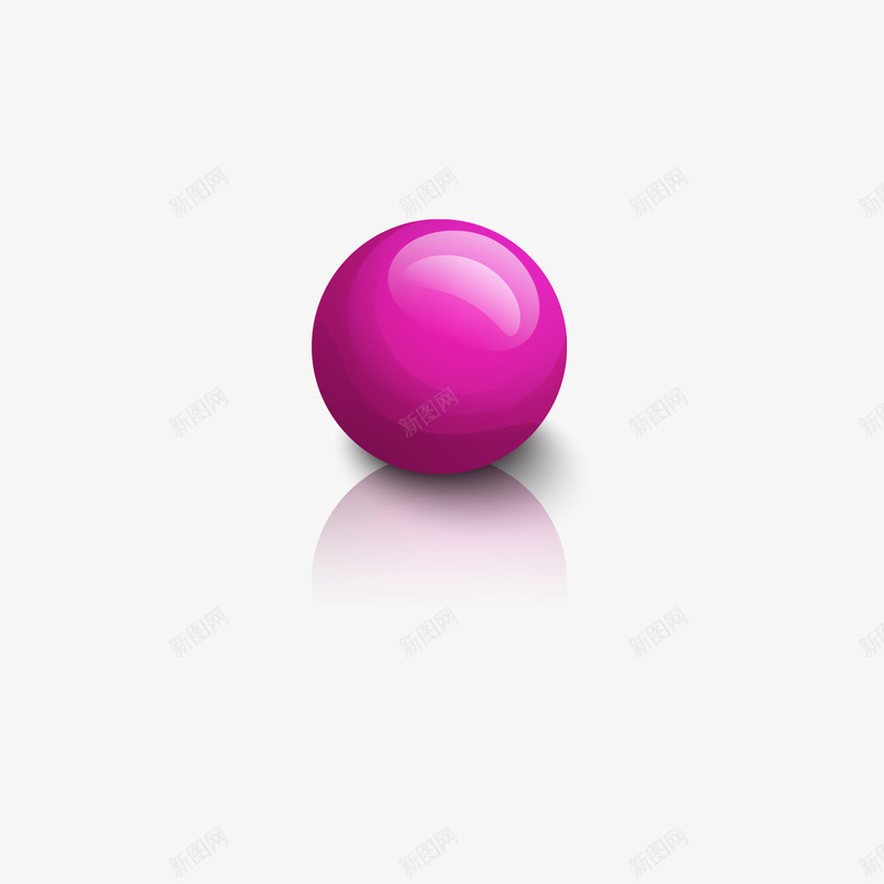 紫色的球矢量图ai免抠素材_新图网 https://ixintu.com 投影 日常 球 白色 矢量球 紫色 紫色球 矢量图