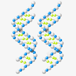 卡通分子结构图素材