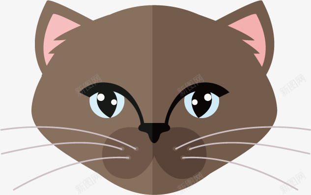 黑猫图案png免抠素材_新图网 https://ixintu.com 动物 头像 宠物 扁平化 猫