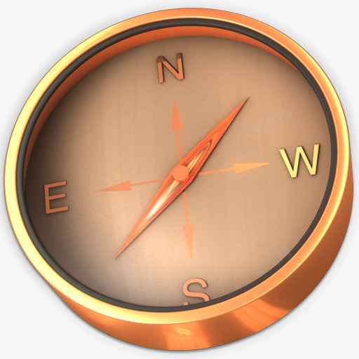 金色指南针图标png_新图网 https://ixintu.com 个性图标 创意图标 创新 古典 复古 指南针 时尚图标 科技
