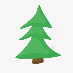 圣诞松树矢量图素材