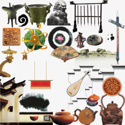 中国风装饰物品素材