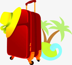 行李箱旅行素材