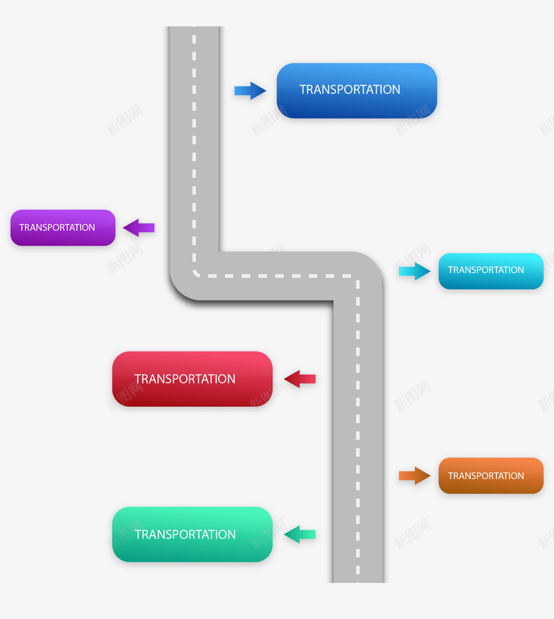 运输系统插图矢量图ai免抠素材_新图网 https://ixintu.com 公路 运输 马路 矢量图