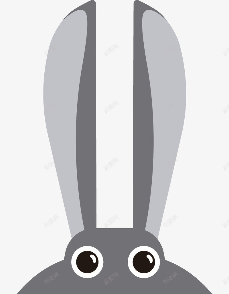 灰色的小兔子矢量图ai免抠素材_新图网 https://ixintu.com 动物 卡通手绘 可爱 宠物 小兔子 小灰兔 水彩 灰色 矢量图