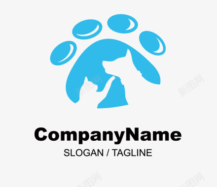 猫蹄logo图标图标